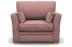 Heart of House Malton Tweed Fabric Cuddle Chair - Pink